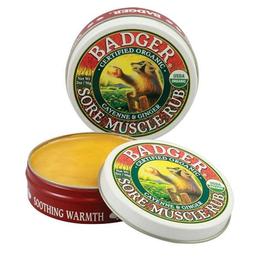 Crema / Mini balsam masaj dureri musculare cu ardei Badger Cayenne si ghimbir 21g cu comanda online