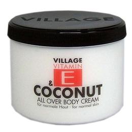 Crema de corp cu Vitamina E si Cocos, Village Cosmetics, 500 ml cu comanda online