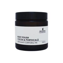 Exfoliant corporal Body Polish Cocos & Portocala, Hera Medical Cosmetice BIO, 120 ml cu comanda online