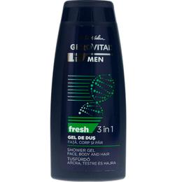 Gel de Dus 3 in 1 Fata, Corp si Par – Gerovital H3 Men Shower Gel Face Body and Hair – Fresh, 400ml cu comanda online