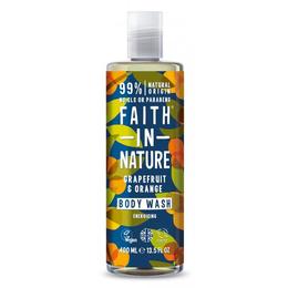 Gel de dus spuma de baie cu grapefruit si portocala Faith in Nature 400 ml cu comanda online
