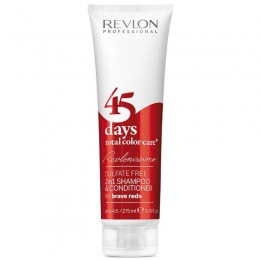 2in1 Sampon si Balsam - Revlon Professional 45 Days Total Color Care Brave Reds 275 ml cu comanda online