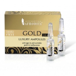 Cosmetica Afrodita – Fiole LUXURY cu aur pur 5 fiole a 1,5 ml cu comanda online