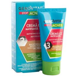 Crema CC Matifianta – Gerovital Stop Acnee Mattifying CC Cream, 30ml cu comanda online