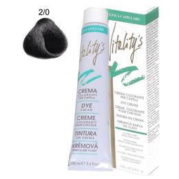 Crema Coloranta Permanenta – Vitality's Linea Capillare Dye Cream, nuanta 2/0 Black, 100ml cu comanda online