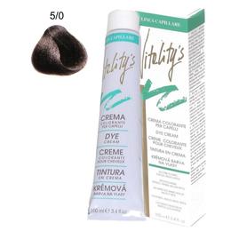 Crema Coloranta Permanenta – Vitality's Linea Capillare Dye Cream, nuanta 5/0 Light Chestnut, 100ml cu comanda online