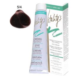 Crema Coloranta Permanenta – Vitality's Linea Capillare Dye Cream, nuanta 5/4 Light Copper Chestnut, 100ml cu comanda online