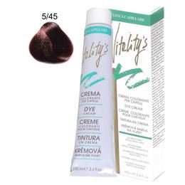 Crema Coloranta Permanenta – Vitality's Linea Capillare Dye Cream, nuanta 5/45 Deep Red Chestnut, 100ml cu comanda online