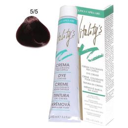 Crema Coloranta Permanenta – Vitality's Linea Capillare Dye Cream, nuanta 5/5 Light Mahogany Chestnut, 100ml cu comanda online