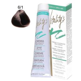 Crema Coloranta Permanenta – Vitality's Linea Capillare Dye Cream, nuanta 6/1 Dark Blond Chestnut, 100ml cu comanda online