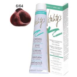 Crema Coloranta Permanenta – Vitality's Linea Capillare Dye Cream, nuanta 6/64 Dark Blond Red Copper, 100ml cu comanda online