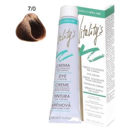 Crema Coloranta Permanenta – Vitality's Linea Capillare Dye Cream, nuanta 7/0 Blond, 100ml cu comanda online