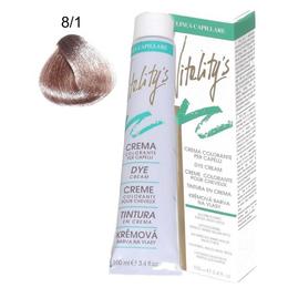 Crema Coloranta Permanenta – Vitality's Linea Capillare Dye Cream, nuanta 8/1 Light Ash Blond, 100ml cu comanda online