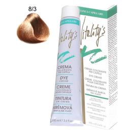 Crema Coloranta Permanenta – Vitality's Linea Capillare Dye Cream, nuanta 8/3 Light Golden Blond, 100ml cu comanda online