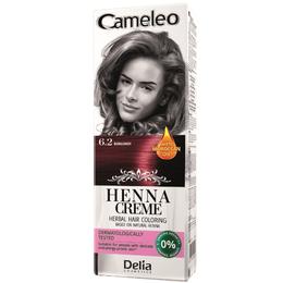 Crema Coloranta pentru Par pe Baza de Henna Cameleo Delia Cosmetics, nuanta 6.2 Burgundy, 75g cu comanda online