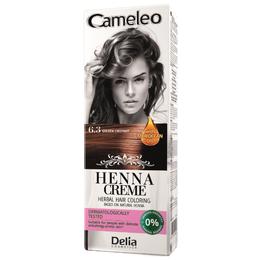 Crema Coloranta pentru Par pe Baza de Henna Cameleo Delia Cosmetics, nuanta 6.3 Golden Chestnut, 75g cu comanda online
