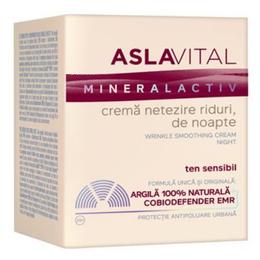 Crema Netezire Riduri, de Noapte – Aslavital Mineralactiv Wrinkle Smoothing Cream Night, 50ml cu comanda online