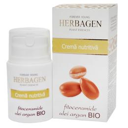 Crema Nutritiva cu Fitoceramide si Ulei de Argan Bio Herbagen, 50g cu comanda online