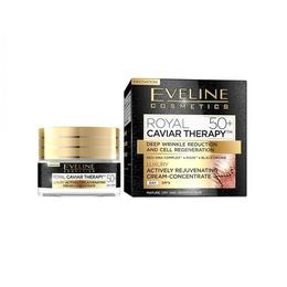 Crema concentrata de intinerire Eveline Cosmetics Royal Caviar Therapy 50+ 50ml cu comanda online