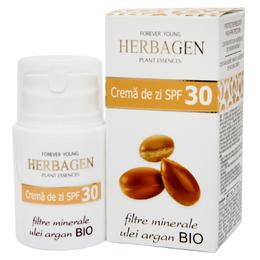 Crema de Zi SPF 30 cu Filtre Minerale si Ulei de Argan Bio Herbagen, 50g cu comanda online