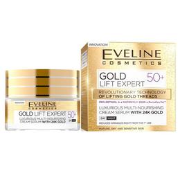 Crema luxurianta de intinerire Eveline Cosmetics Gold Lift Expert cu aur de 24K 50+ 50ml cu comanda online