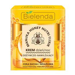 Crema nutritiva si hidratanta pentru Ten Uscat si Sensibil zi/noapte Bielenda Manuka honey nutri elixir 50ml cu comanda online