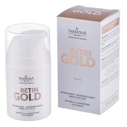 Crema pentru Ochi cu Efect de Lifting si Iluminare – Farmona Retin Gold Lifting & Illuminating Eye Cream, 50ml cu comanda online