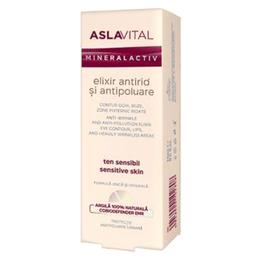 Elixir Antirid si Antipoluare – Aslavital Mineralactiv Anti-Wrinkle And Anti-Pollution Elixir, 15ml cu comanda online