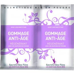 Exfoliant Facial Regenerant Anti-Age cu Acid Hialuronic, Bujor si Ceai Verde Secrets des Fees, 2 x 4 g cu comanda online