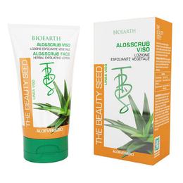 Exfoliant pentru Ten cu Aloe Vera si Samburi de Caise Bioearth, 150 ml cu comanda online