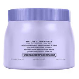 Masca Violet pentru Neutralizarea Tonurilor Galbene – Kerastase Blond Absolu Masque Ultra-Violet Anti-Brass Blonde Perfecting Purple Masque, 500ml cu comanda online