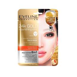 Masca de fata, Eveline Cosmetics, 24K GOLD ultra-revitalizanta 8in1, 20 ml cu comanda online