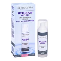 Masca de fata cu Acid Hialuronic si Carbune Hyaluron Anti-Age Gerocossen, 30 ml cu comanda online