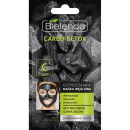 Masca de fata cu Carbune Activ si Argila Verde pentru ten mixt Bielenda Carbo Detox 8g cu comanda online