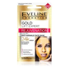 Masca luxurianta de fata Eveline Cosmetics Gold Lift Expert, 3 in 1 antirid cu aur de 24K, 7ml cu comanda online