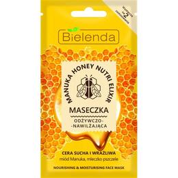 Masca nutritiva si hidratanta pentru Ten Uscat si Sensibil – Bielenda Manuka honey nutri elixir 8g cu comanda online