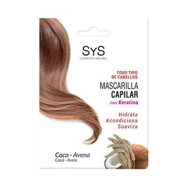 Mască pentru păr cu keratină SyS, Cocos şi Ovăz, 20 ml cu comanda online