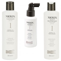 Nioxin – Pachet Medium System 1 pentru par fin, normal cu tendinta de rarefiere cu comanda online