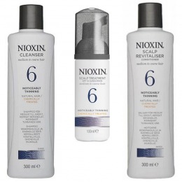 Nioxin – Pachet Medium System 6 pentru parul normal spre aspru, cu tendinta dramatica de subtiere si cadere cu comanda online
