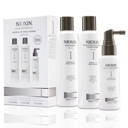Nioxin – Pachet complet System 1 pentru par fin, normal cu tendinta de rarefiere cu comanda online