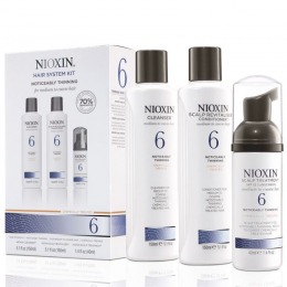 Nioxin – Pachet complet System 6 pentru parul normal spre aspru, cu tendinta dramatica de subtiere si cadere, natural sau vopsit cu comanda online