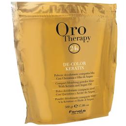 Pudra Decoloranta Compacta Fanola Oro Therapy De-Color Keratin, 500g cu comanda online