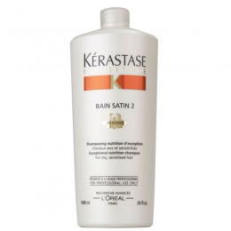 Sampon pentru Par Uscat si Sensibil – Kerastase Nutritive Bain Satin 2 Irisome Shampoo 1000 ml cu comanda online