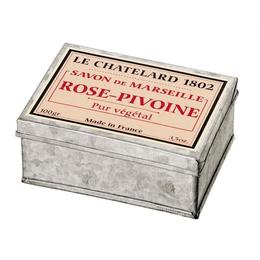 Sapun Natural de Marsilia 100g Rose Pivoine Trandafir Bujor Cutie Galva Le Chatelard 1802 cu comanda online