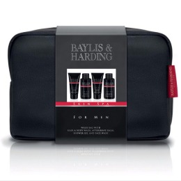 Set Cadou Baylis & Harding Men's Skin Spa Wash Bag – Lotiune de Curatare pentru Par si Corp 100ml, Gel de Dus 50ml, Balsam Aftershave 50ml, Lotiune de Curatare pentru Ten 100ml cu comanda online