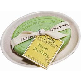 Set Cadou Savoniera Sapun Natural Marsilia Oval 100g Exfoliant Masline Olives Le Chatelard 1802 cu comanda online