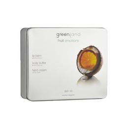 Set Skin kit, Cocos-Mandarine, unt corp, crema maini, balsam buze, Greenland, 300 gr cu comanda online