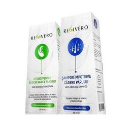Set Tratament pentru regenerarea parului, Regivero, Lotiune 250ml + Sampon 250ml cu comanda online