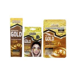 Set cadou Masca faciala 100 ml si Comprese de ochi cu Colagen 6 tratamente, Gold, Beauty Formulas cu comanda online