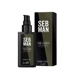 Ulei pentru par si barba Sebastian Professional SEB Man The Groom Hair & Beard Oil, 30 ml cu comanda online